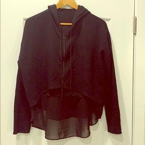 Athleisure zip-up hoodie